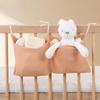 Non-Toxic Baby Crib Storage Bag Cotton Double Pouch Newborn Bed Headboard Organizer For Kids Baby Bedding Diaper Toys Bag