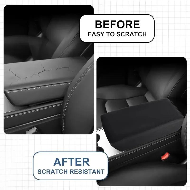 For Tesla Model 3 Y 2019-2025 Model 3 Highland 2025 Car Center Console Armrest Cover TPE Armrest Cushion FAuto Accessories
