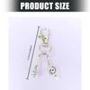 Creative Hip Hop Themed Keychain Featuring Microphone And Note Pendant Suitable For Music Fan