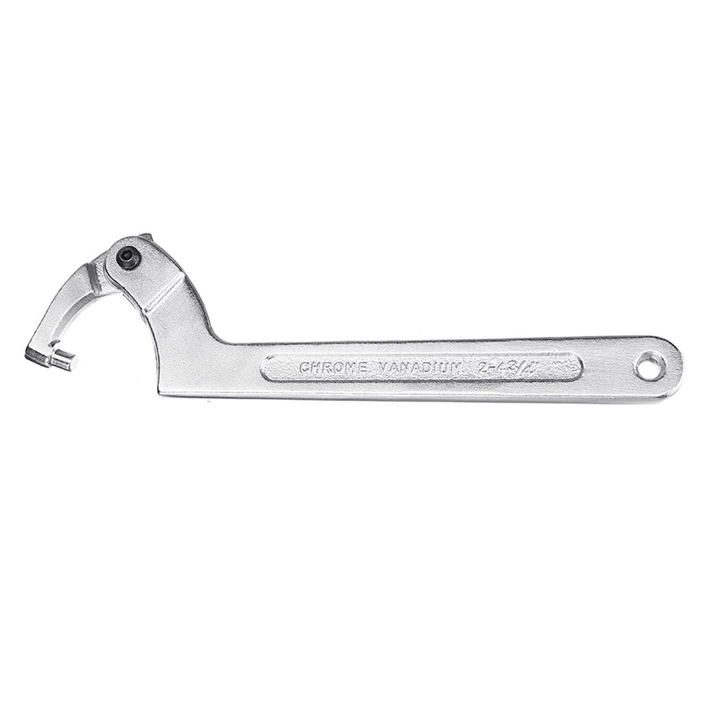 Chrome Motorcycles 7" Portable Adjustable C Type Hook Wrench Spanner Round Head