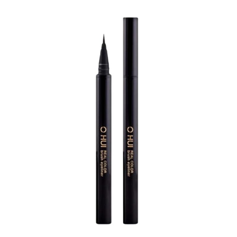 Ohui Real Color Brush Eyeliner Black 10g – Waterproof Smudge-Proof Liquid Liner with Flexible Brush Tip