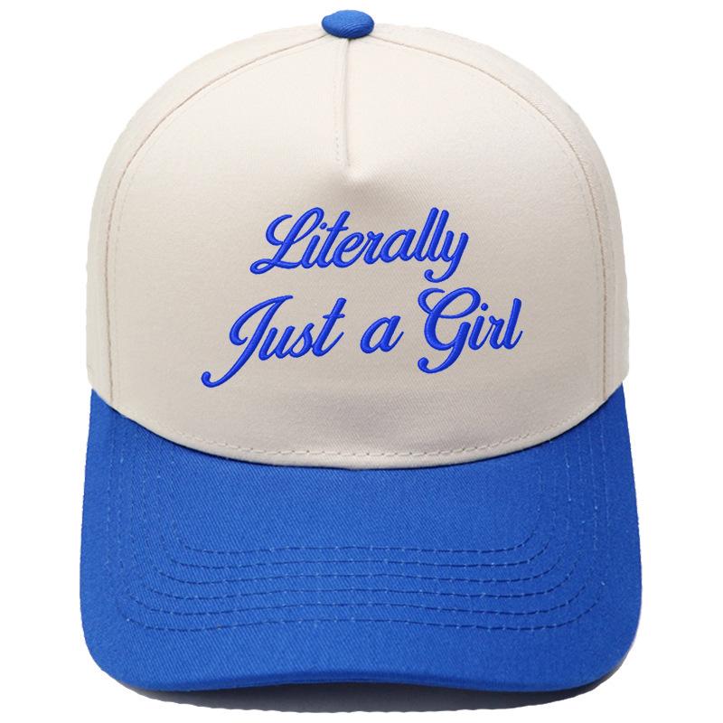 Literally Just a Girl Embroidery Color Matching Truck Driver Hat Fun Shade Daddy Hat