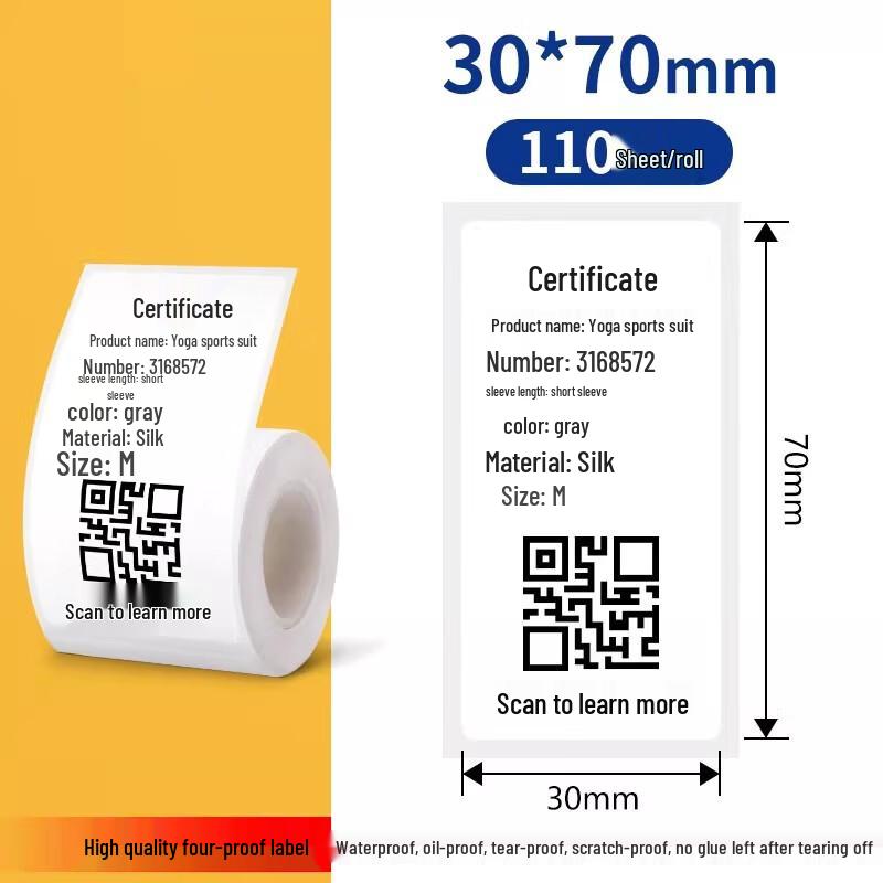 Miaojiayi Thermal Transparent Label Stickers