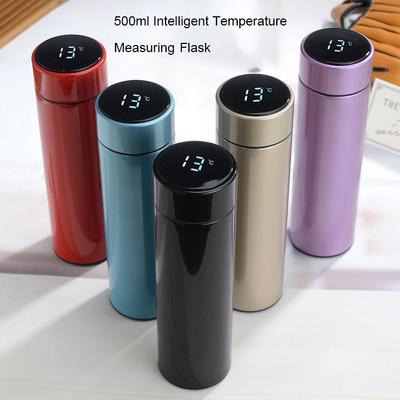 Temperature Display 304 Stainless Steel Vacuum Water Cup Temperature Display Cup Business Gift In-Car Thermos