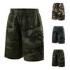 Men's Quick-Dry Camouflage Cargo Shorts, Sports Casual Fitness Running 5-Inch Bottoms