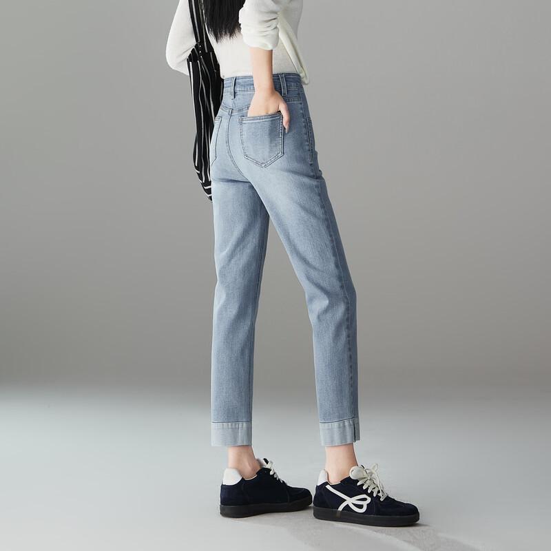 SOFSIL Women's High-Waist Cropped Jeans