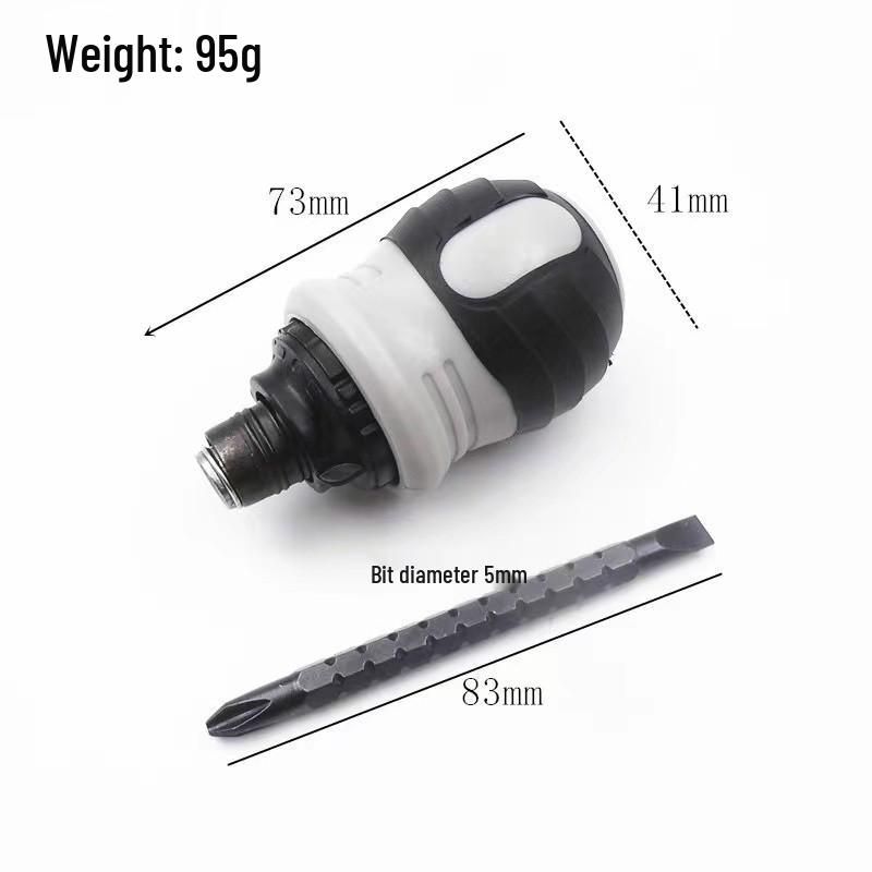Mini 36-Tooth Forward & Reverse Ratchet Screwdriver for Tight Spaces with Quick Dual-Use L-Shaped Wrench X20.