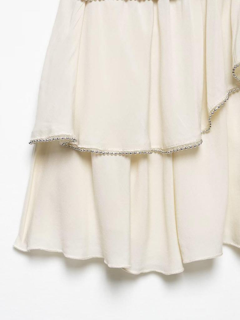 Spring 2025 Women's European & American Style Layered Short Skirt