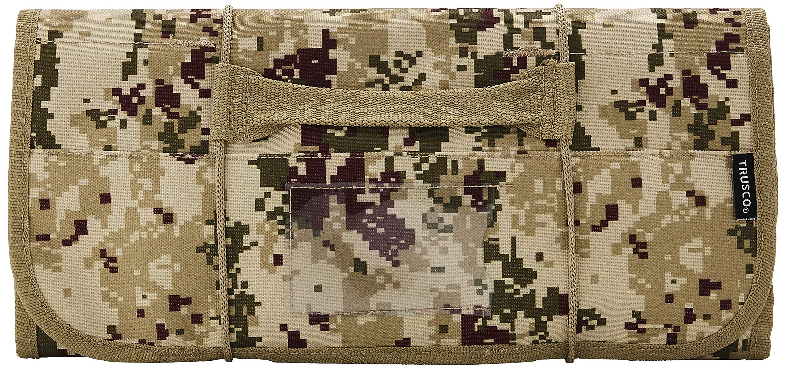 

TRUSCO Цифровой камуфляж пустыни Скрутка для инструментов 670X355 22 кармана TTR670DM