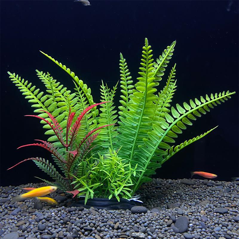 Fish Tank Decorations: Artificial Aquarium Plants and Plastic Water Grass