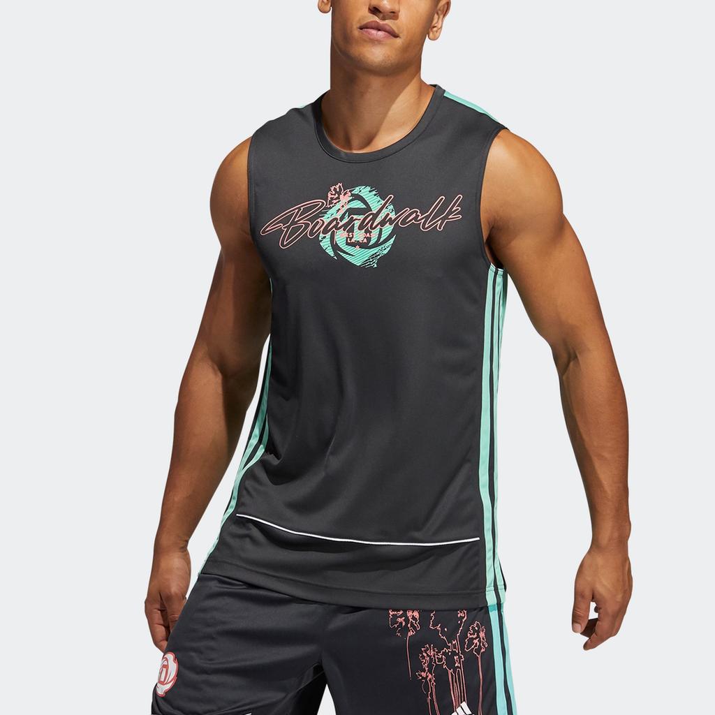 Adidas Basketball Jerseys Men's Black Moderate Straight Fit GP9771