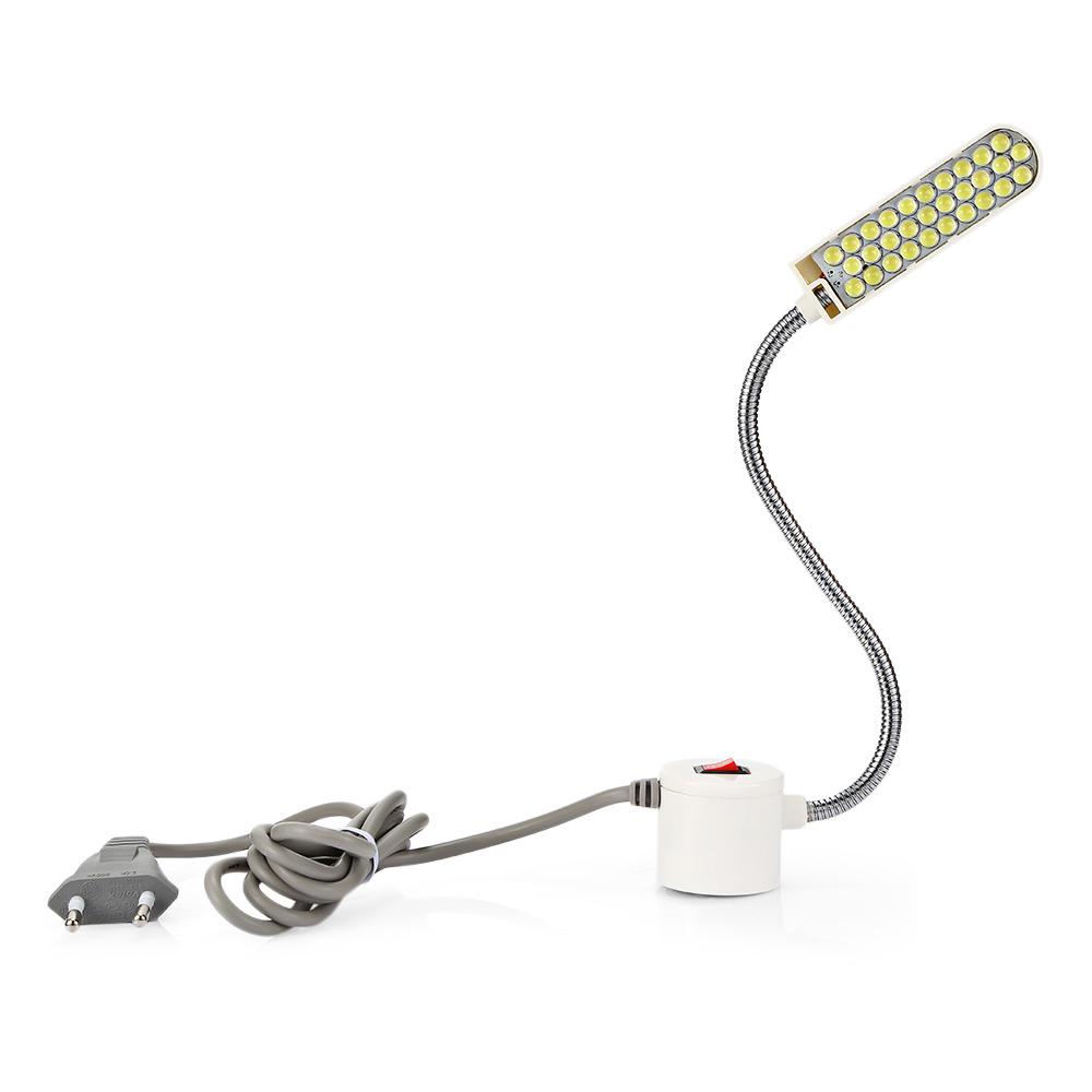30LEDs Nähmaschine Licht Lampe mit Magnetfuß Flexibel Biegbar 220V