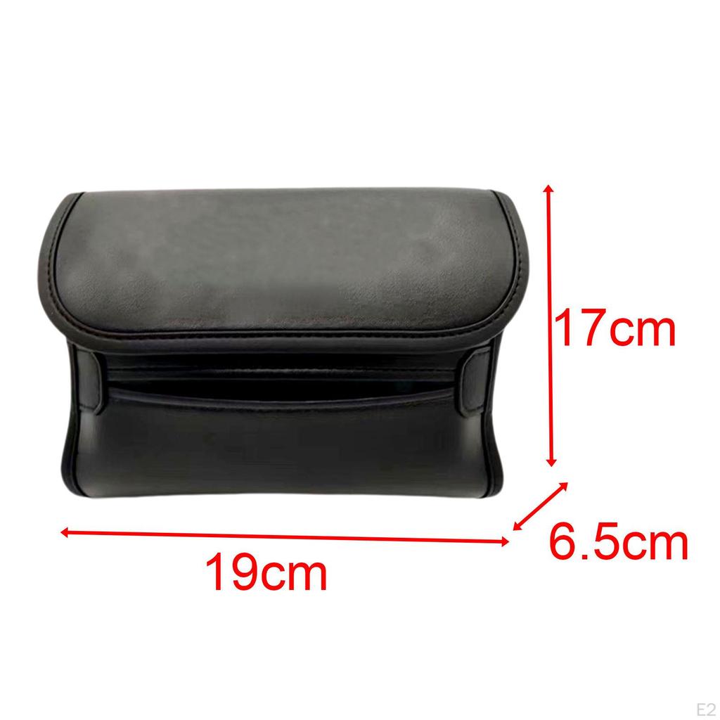 Car Tissue Box Holder Seat Back Organizer Storage, PU Leather ,Universal ,Center