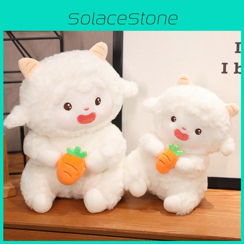 Articulated Plush Lamb Toy With Movable Joints Stuffed Animal Doll Kids For