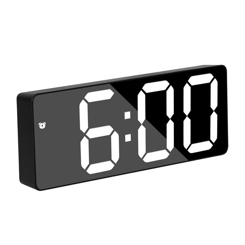 Digital Alarm Clock Battery Powered Adjustable Temperature Date Brightness Time