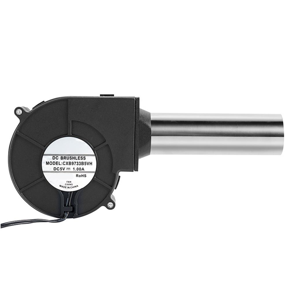 USB Powered 5V Blower Fan With Three Speed Settings For Outdoor Camping BBQ Stove And Fire Pits Efficient Flame Boosting