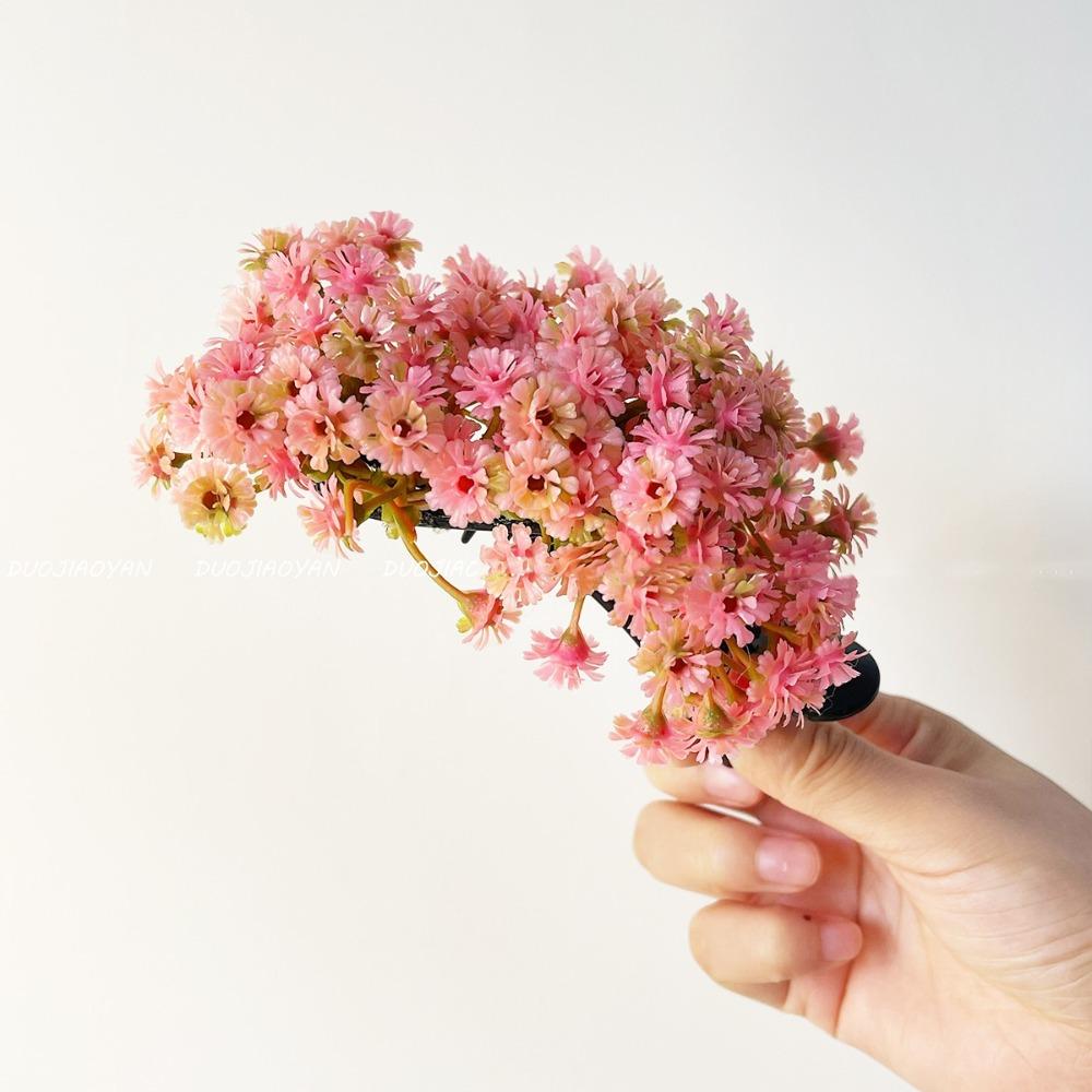 Bohemian Starry Sky Flower Hair Clip Sweet Thai Hairpin Headwear Floral Side Clip  Female