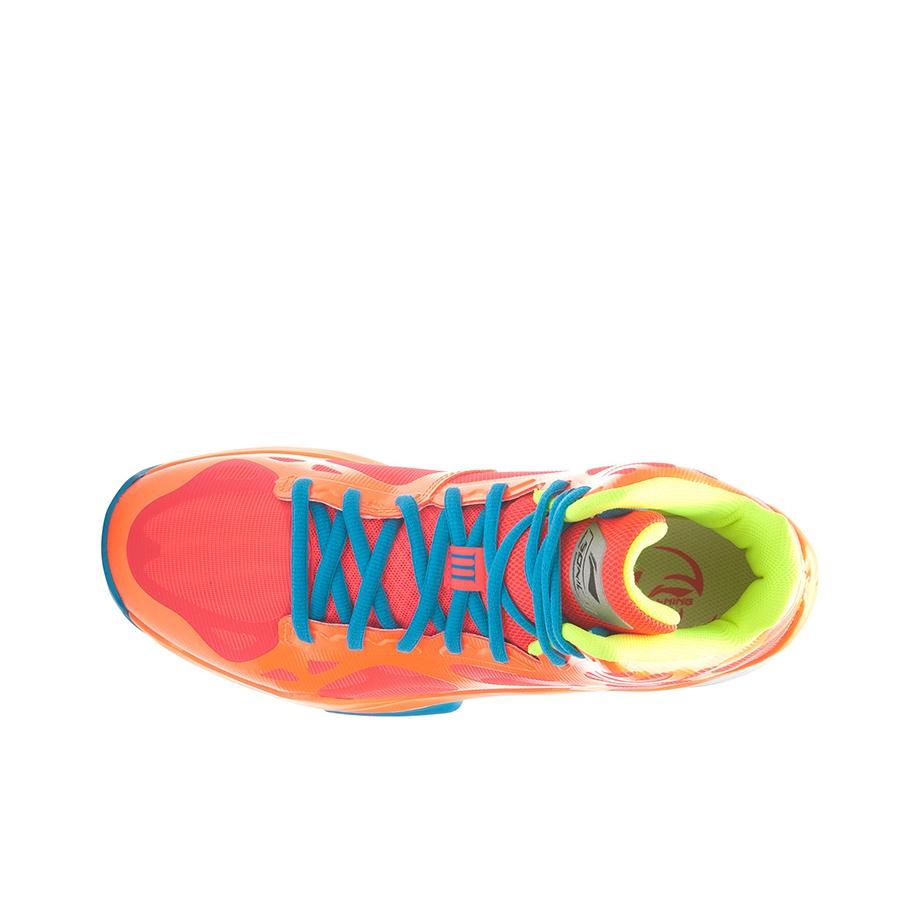 Li Ning Sonic 3 BB Lite Mid Basketball Shoes Men Sneakers Orange Blue ABPK021-6