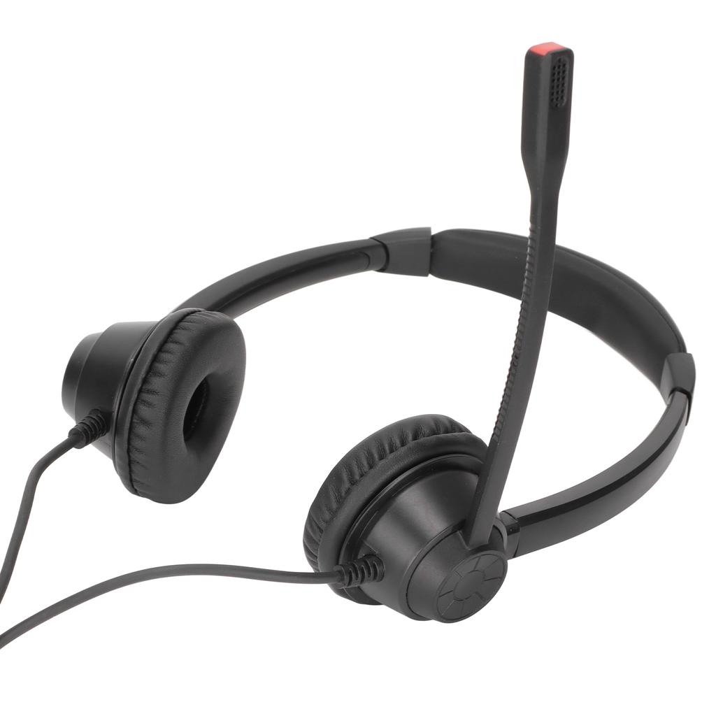 H390DPC Binaural Customer Service Headphones Ultra Light Noise Reduction Business Headset for Office Customer Service