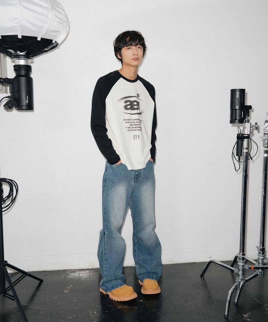 MINAV Archive Symbol Raglan T-Shirt [Cream]