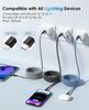 Magtame Lightning Cable To Lightning Cable with Magnetic 3A Fast MFi Metal iPhone Charging Cable Compatible with iPhone Pro USB-C Type-C Suction,