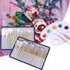 24Pcs Artist Brushes Acrylic Oil en Nylon Hair for Kids Adult Gouache