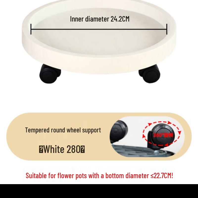 

Rolling Planter Caddy with Thickened Base