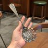 Stainless Steel Shell Shape Spoon Ultra-large Hammer-patterned Soup Spoon Light Luxury Household Public Dispense Spoon Tableware