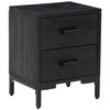 VidaXL Bedside Table Black 36x30x45 Cm Solid Pine Wood 349912