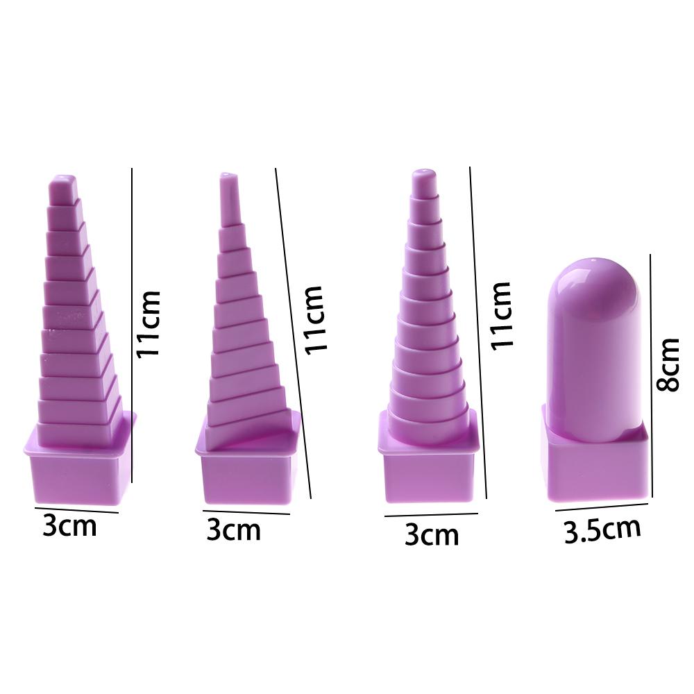 4pcs/set Plastic Quilling Tower Bobbin Paper Craft Quilled Art Tool