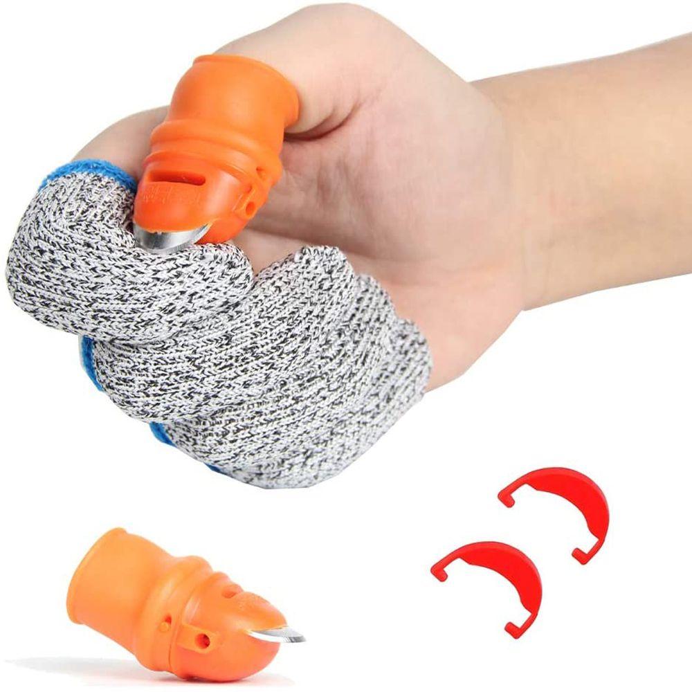 Kitchen Gadget Garden Supplies Bean Picker Thumb Cutter Cut-resistant Finger Sleeve Finger Guards
