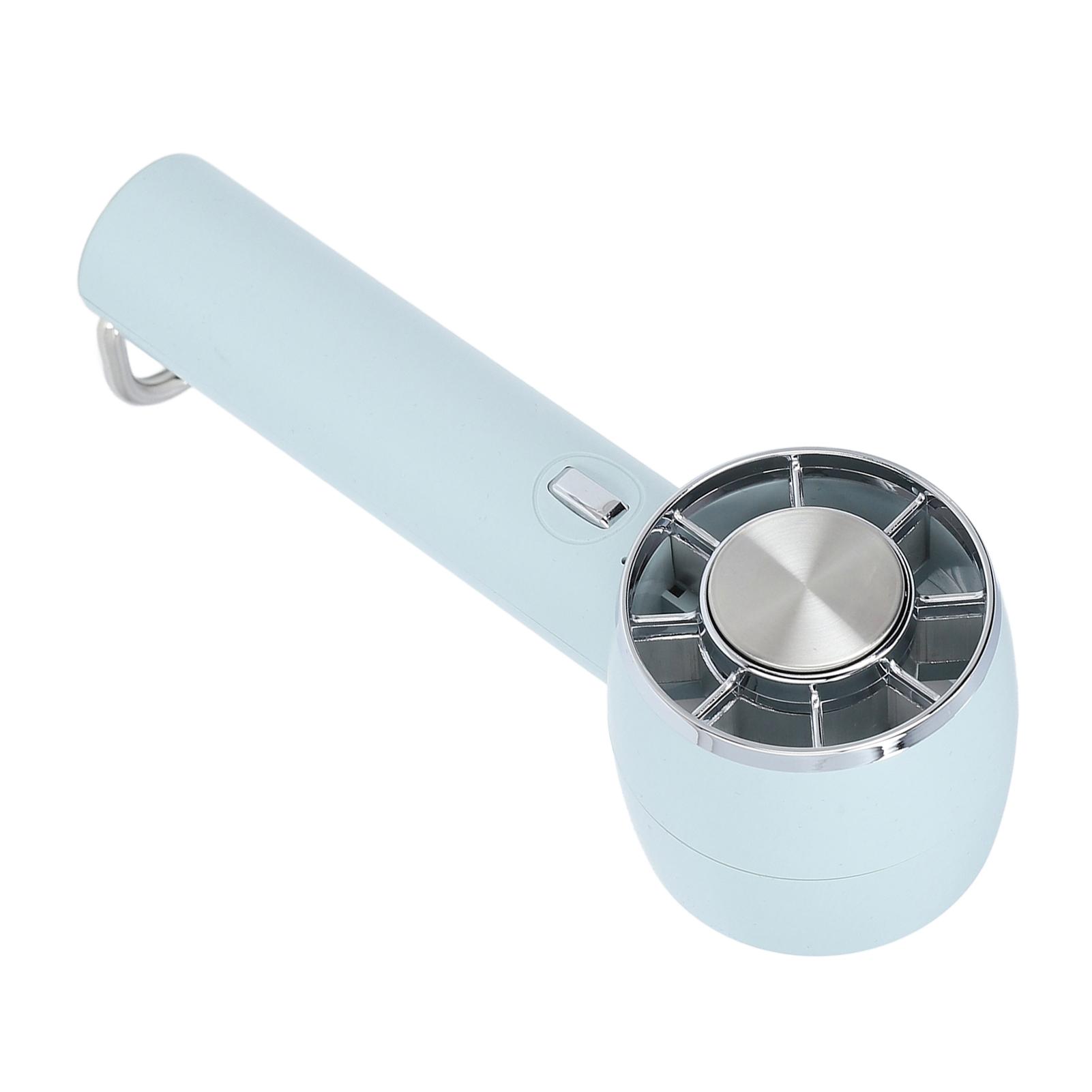 

Ручной охлаждающий вентилятор 3 скорости USB-зарядка Портативный полупроводниковый мини-вентилятор с ледяным компрессом синий