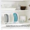 Miling Minimalist Carbon Steel Dish Storage Rack