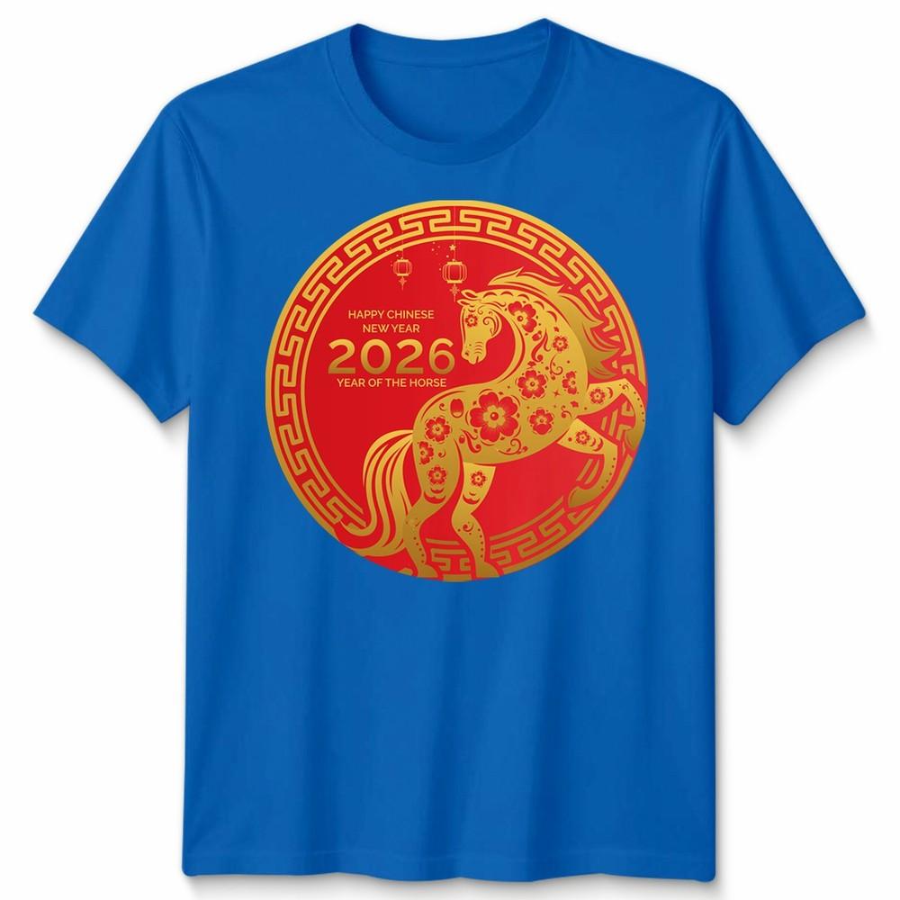 Chinese New Year 2026 Year Of The Horse Lunar Zodiac Unisexs Unisexs T Shirt