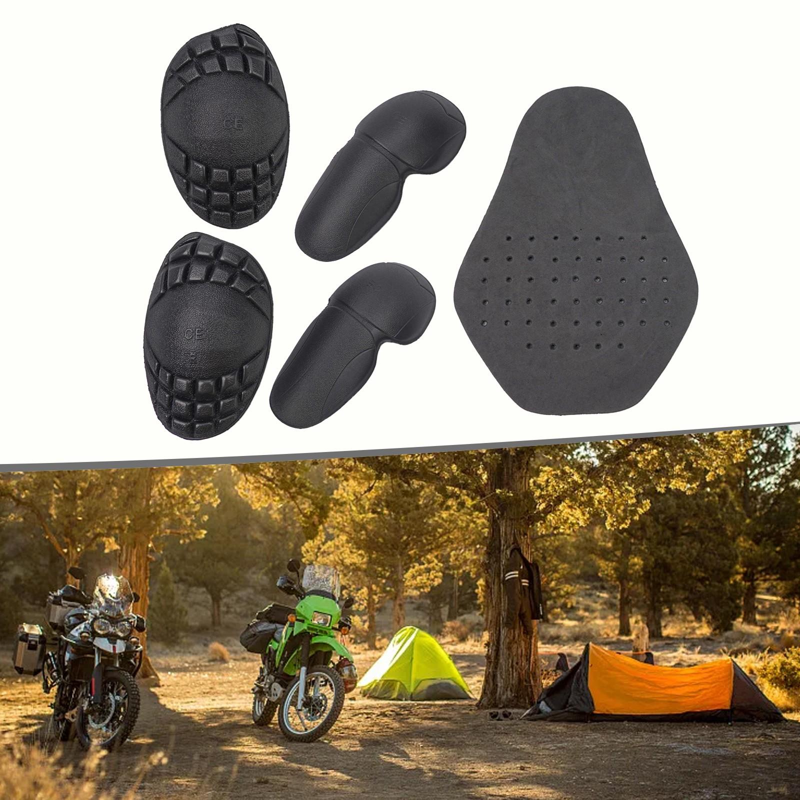 

Protector Motorcycle Parts 5Pcs Accessories Back Protector Black