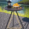 Outdoor Camping Table With/Without Lamp Stand Adjustable Telescopic Dining Table Abs + Steel Pipe For Camping Bbq Picnics
