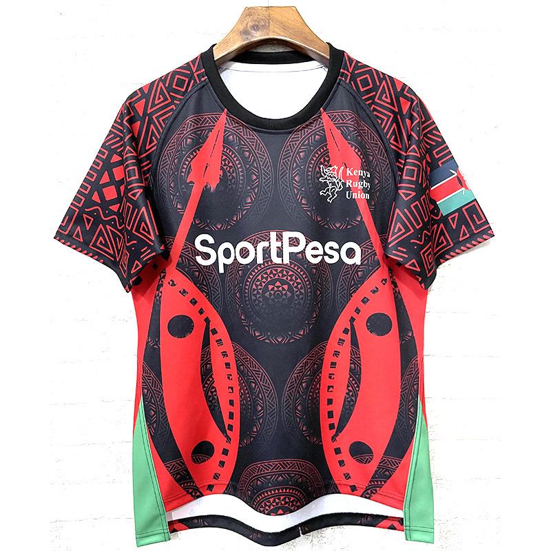 2025 New Kenya Rugby Union Jerseys Short Sleeve T-Shirt Sportswear Kenya Rugby Jerseys