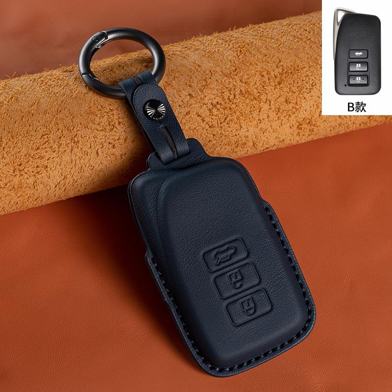 Leather Key Cover For Lexus  Es200 260 Es300 Nx200 Lx570    Car Key Case Holder Ring