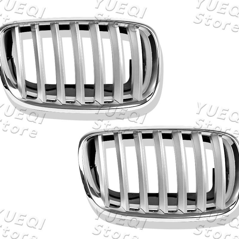 51137185223 51137185224 Car Front Bumper Mesh Grilles Left Right For BMW X5 X6 E70 E71 E72 2010- 2013 Auto Parts