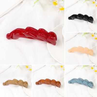 Elegant Portable Acrylic Non Slip Banana Hair Clips Hairpins Hair Claws Styling Accessories