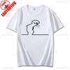 Happy La Linea Summer Casual T-Shirts Men Round Neck Graphic T Shirt Badum Linus Lineman Short Sleeve Tees Fashion Cotton Tops