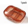 Compact Moisture-Proof Medicine Box: Portable, Compartmentalized Pill Case for Three Meals Daily