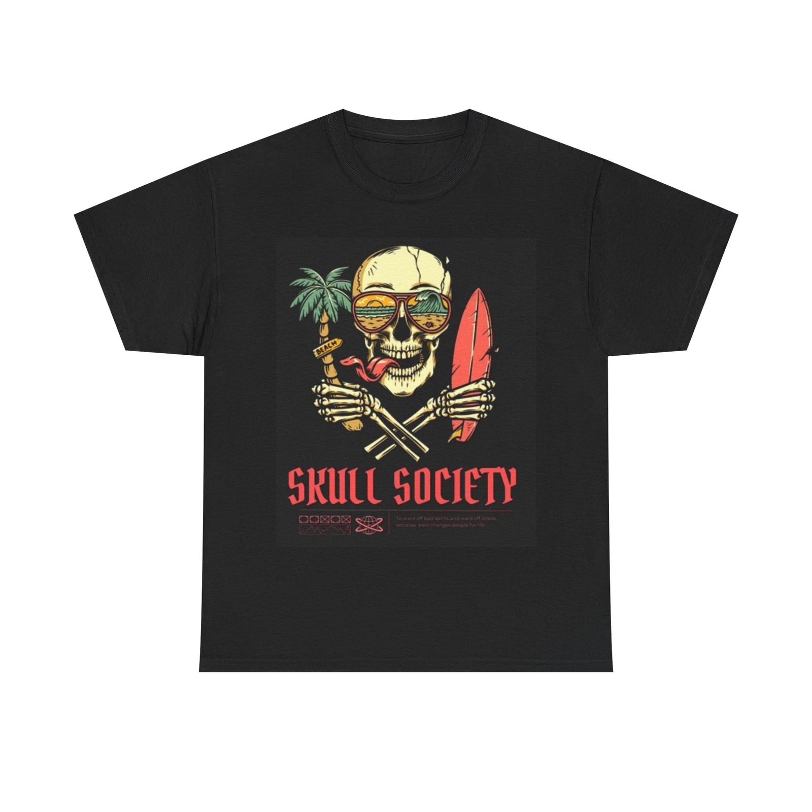 Men s and Women s T-shirts Skull Society L