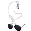 Costumi da Agente Segreto per Cosplay Vestiti di Sicurezza Accessori Occhiali da Sole Distintivo Set di Auricolari