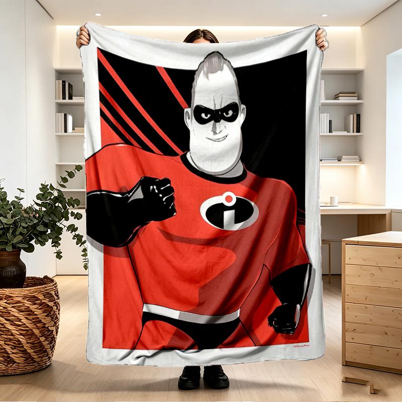 Incredibles Print Blanket - Soft & Comfortable, for Bedroom, Travel, Sofa, Home Decoration - Birthday Christmas Gift for Friend