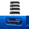 4pcs Exterior Door Handle Cover Trim Decor for Ford F150 2015- Carbon Fiber