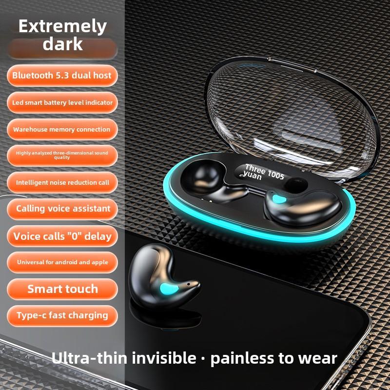 X55 Sleep Bluetooth headset power display intelligent noise reduction sports in-ear headphones source factory foreign trade expl