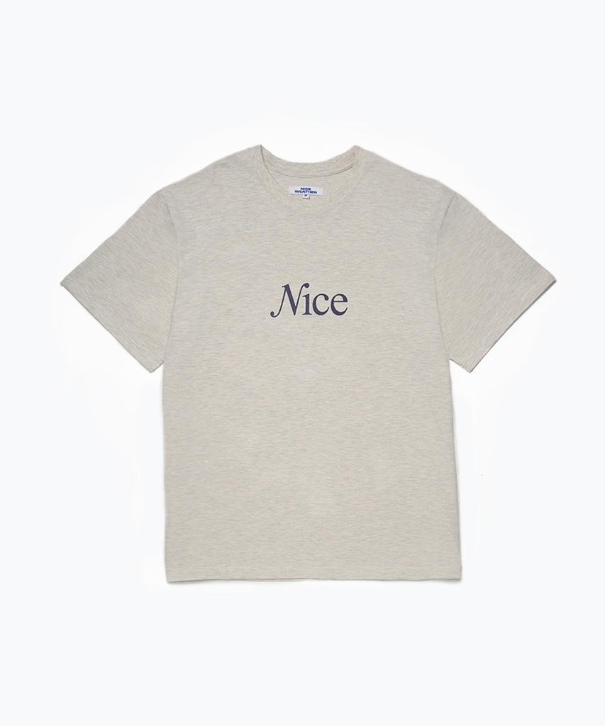 Naiseuwedeo Signature T-Shirt (Oatmeal Melange)