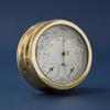 3 in 1 Meteorological Instrument Toned Dial Air Pressure Meter Polished Round Metal