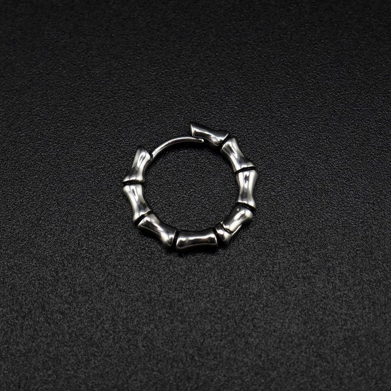 

Shinma Retro Dark Embossed Titanium Steel Men Bone Bone Earrings, Rod Thickness 1.0*12mm, One